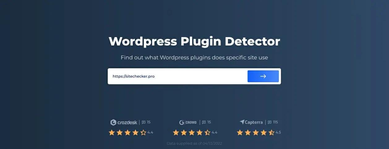 Проверка плагинов WordPress от Sitechecker - обнаружение тем WordPress на веб-сайтах WordPress